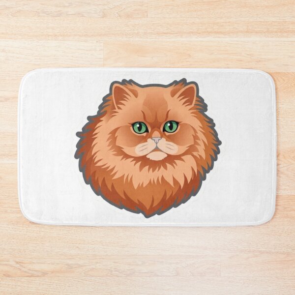 Item preview, Fluffy orange cat – kawaii illustration for decoration and customization designed and sold by PrintforDesign.