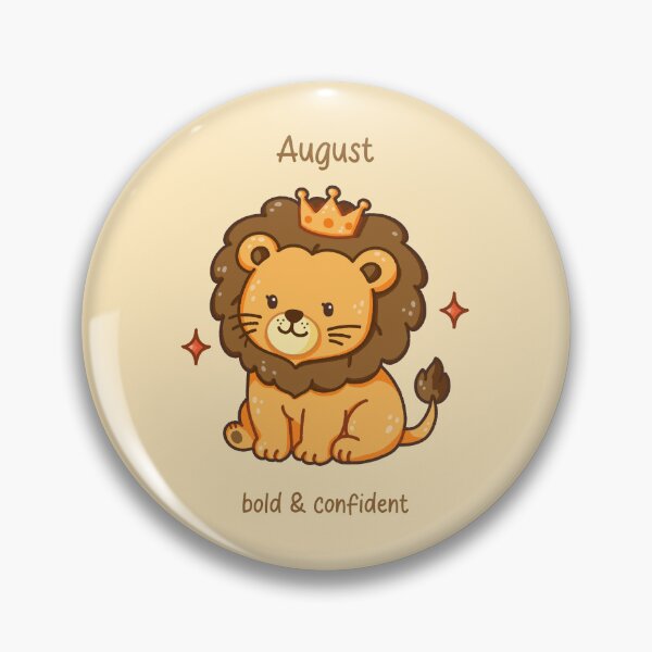 Item preview, August Lion – Bold & Confident designed and sold by TheRightNotes.