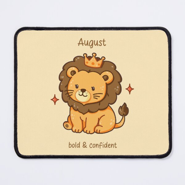 Item preview, August Lion – Bold & Confident designed and sold by TheRightNotes.