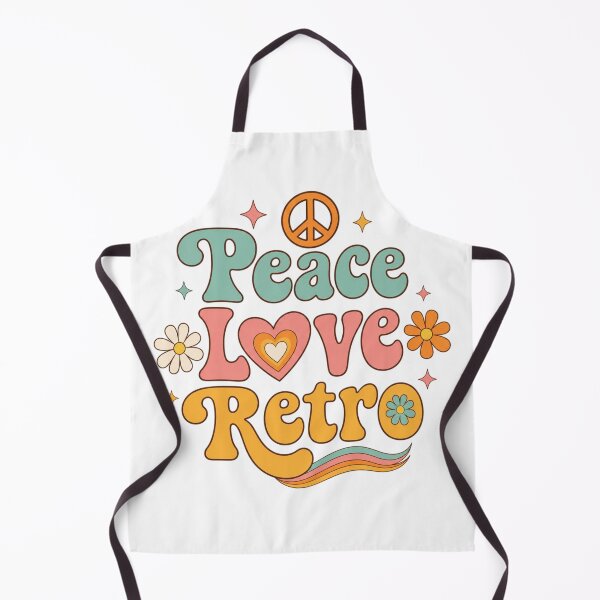 Item preview, Peace Love Retro Cute Vintage Groovy Typography T-Shirt | 70s Hippie Aesthetic Flower Power Design designed and sold by Sanika arts .