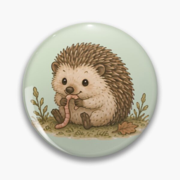Item preview, Yummy Worm Hedgehog designed and sold by MellowMunchkins.