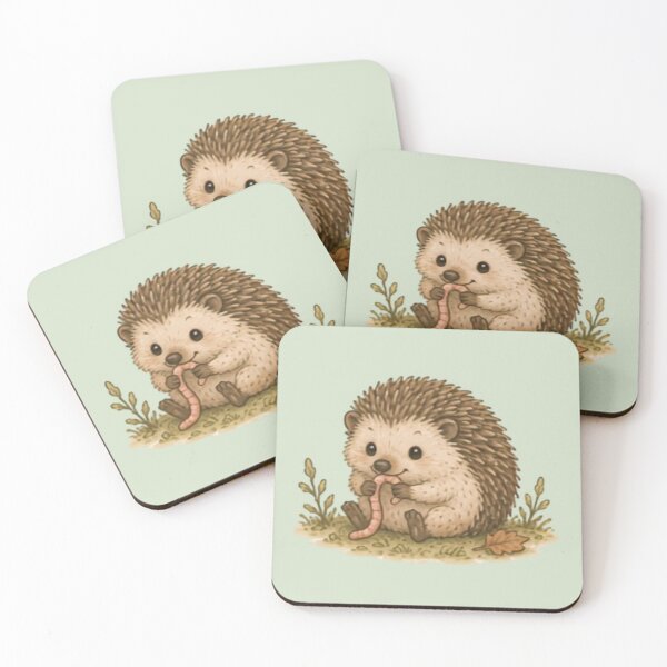 Item preview, Yummy Worm Hedgehog designed and sold by MellowMunchkins.