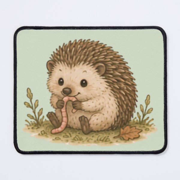 Item preview, Yummy Worm Hedgehog designed and sold by MellowMunchkins.