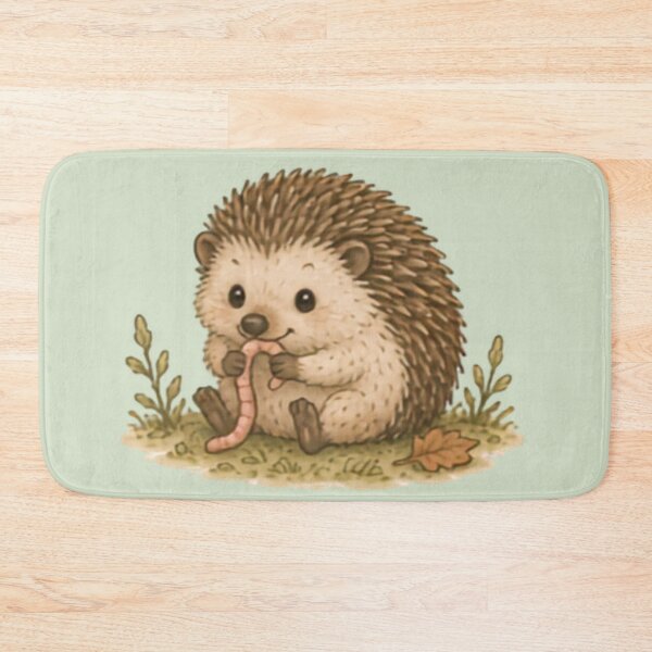 Item preview, Yummy Worm Hedgehog designed and sold by MellowMunchkins.