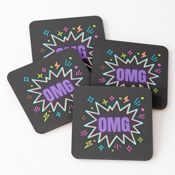 Item preview, OMG Retro Neon Comic Burst - Greatest Of All Time designed and sold by alalame.