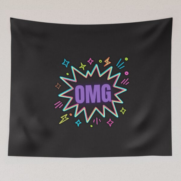 Item preview, OMG Retro Neon Comic Burst - Greatest Of All Time designed and sold by alalame.