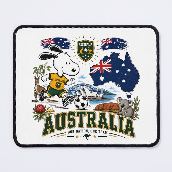 Item preview, Snoopy Australia Team World Cup 2026 designed and sold by Har-vee.