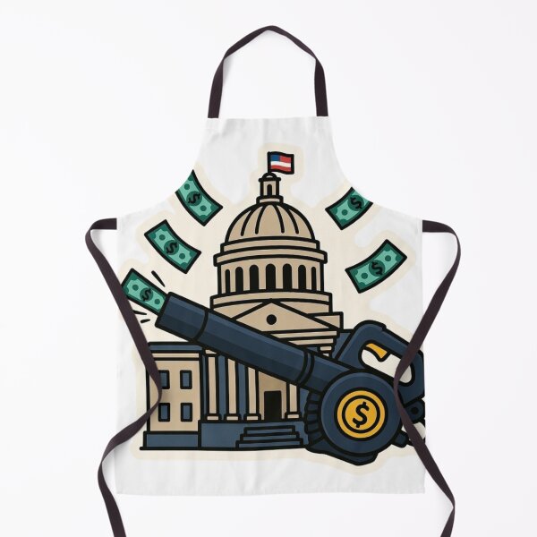 Item preview, US Capitol Money Blower Political Satire Sticker designed and sold by GeekStickerLab.