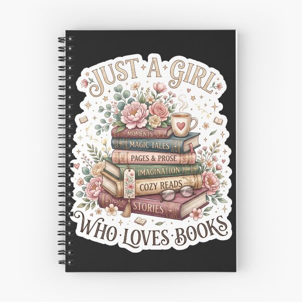 Item preview, Just A Girl Who Loves Books Book Lover Design designed and sold by Pixel Analytics.