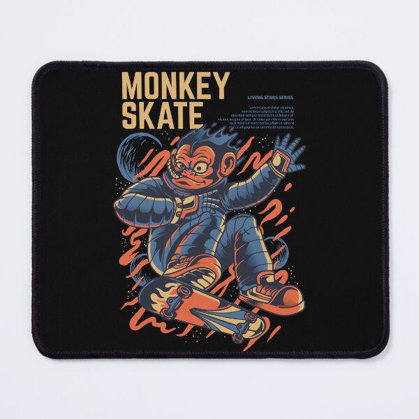 Item preview, Monkey Skate - Vintage Astro Chimp Skateboarder Art designed and sold by BrewChef.