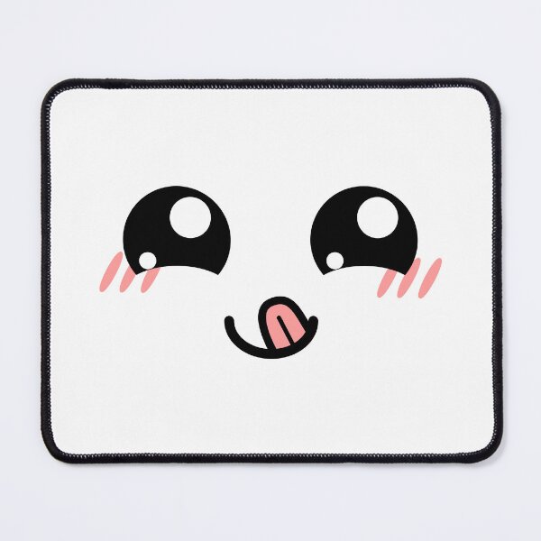 Item preview, Cute kawaii happy smiling tongue out blushing face designed and sold by BlushyPrint.