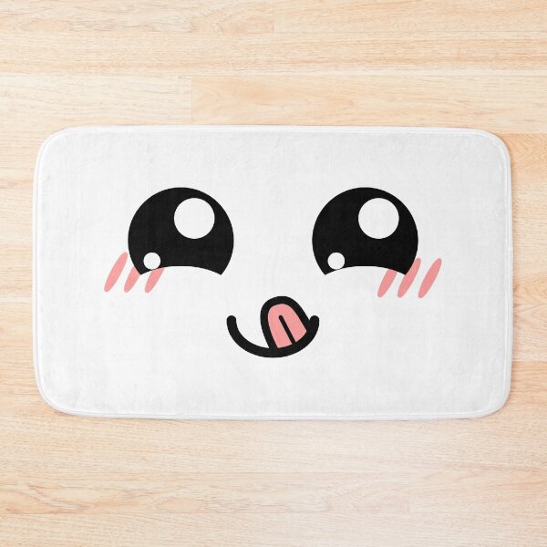 Item preview, Cute kawaii happy smiling tongue out blushing face designed and sold by BlushyPrint.
