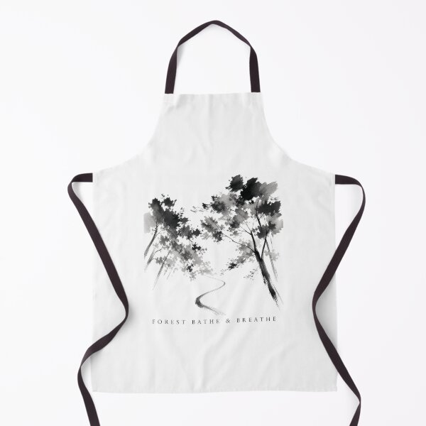Item preview, Forest Bathe and Breathe Japanese Ink Wash Nature Art Print Sticker Woodland Gift designed and sold by sharifex.
