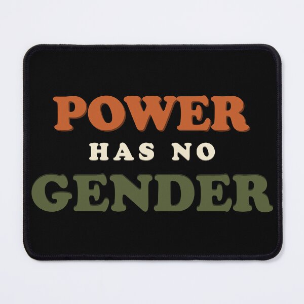 Item preview, Power Has No Gender Typography T-Shirt | Feminist Empowerment Quote Design designed and sold by Velora Printss.
