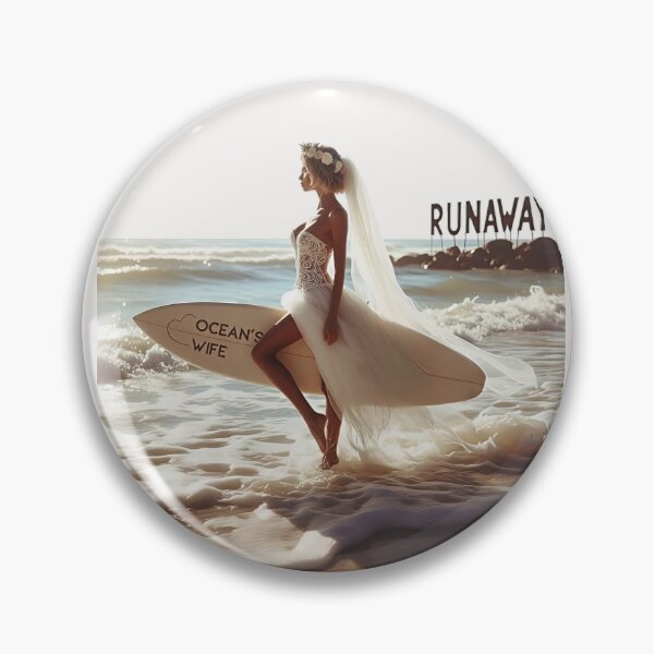 Item preview, Bachelorette Party Bride Surfboard Veil designed and sold by Voodoo Store Paranormal Collections.