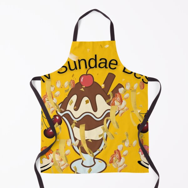 Item preview, Sundae design with a yellow background designed and sold by Extremeallie.