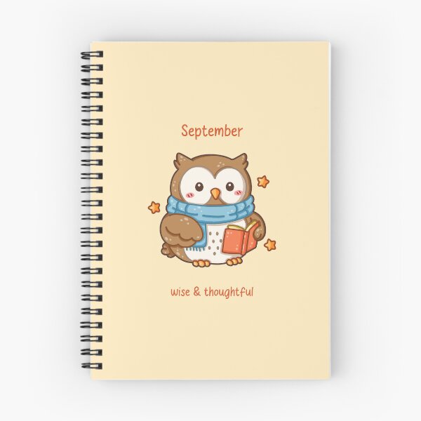 Item preview, September Owl – Wise & Thoughtful designed and sold by TheRightNotes.