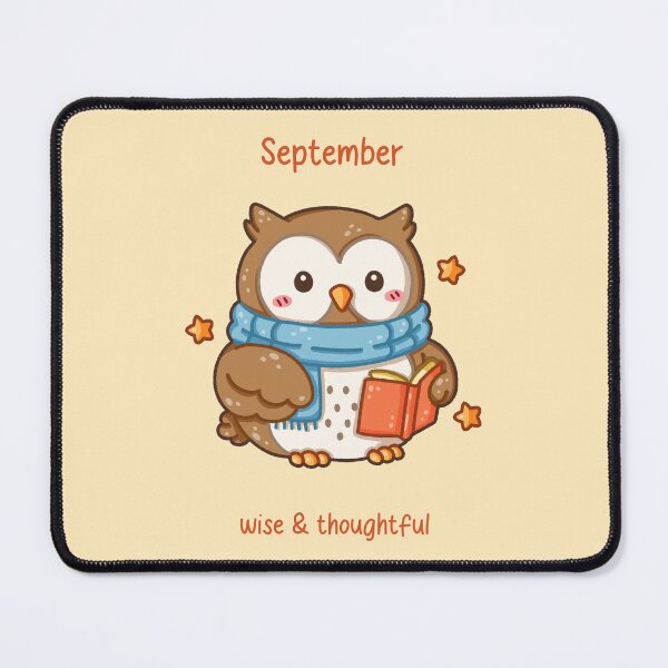 Item preview, September Owl – Wise & Thoughtful designed and sold by TheRightNotes.