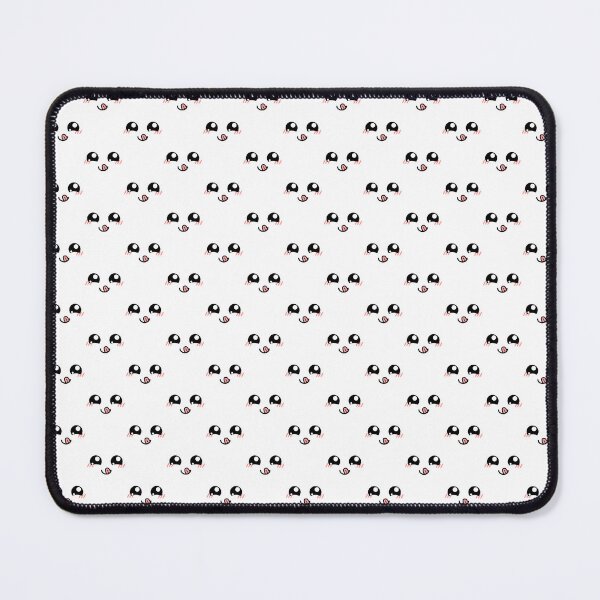 Item preview, Cute kawaii happy smiling tongue out blushing face pattern designed and sold by BlushyPrint.