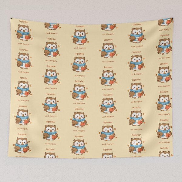 Item preview, September Owl – Wise & Thoughtful designed and sold by TheRightNotes.