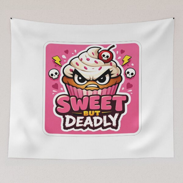 Item preview, Sweet But Deadly Angry Cupcake designed and sold by Owcomm.