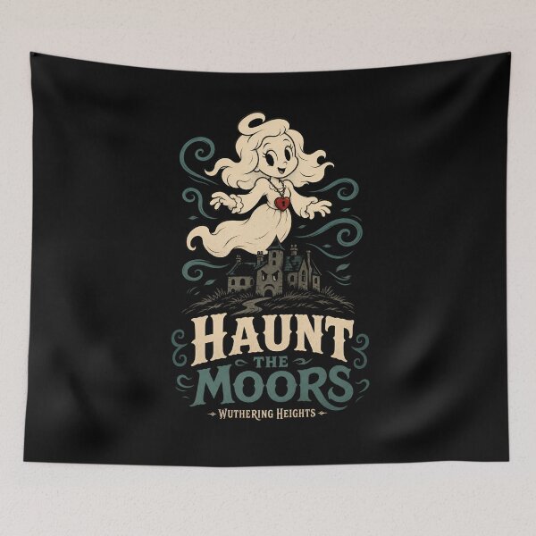 Item preview, Haunt the Moors Wuthering Heights Retro Cartoon Ghost Girl designed and sold by Fenay Designs.