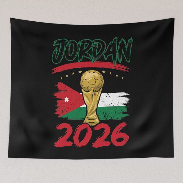 Item preview, Jordan 2026 Football World Cup Jordanian Supporter Soccer Fan designed and sold by SofenArt.