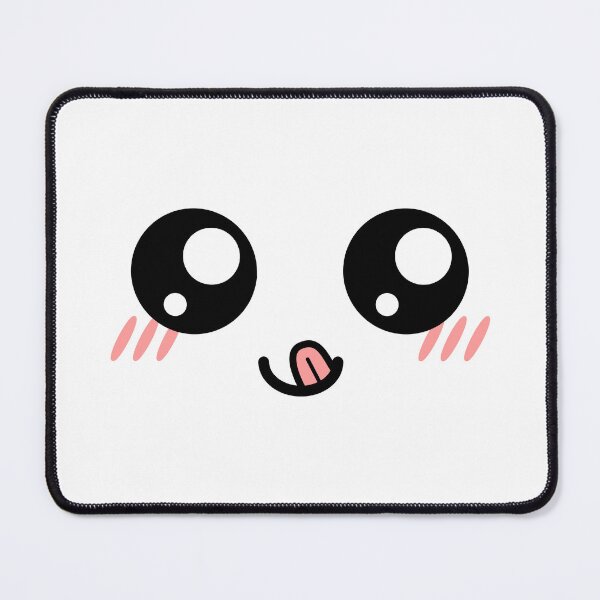 Item preview, Cute kawaii tongue out smiling blushing face designed and sold by BlushyPrint.
