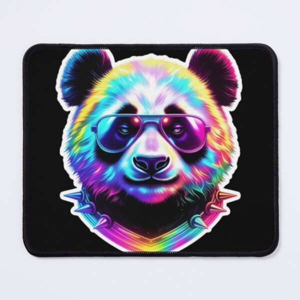 Item preview, Rainbow panda rebel with futuristic shine designed and sold by No-No-Name.