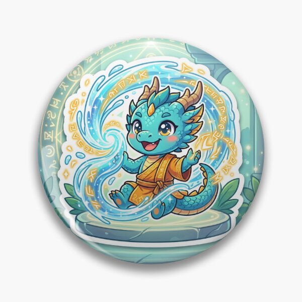 Item preview, Cute Azure Dragon Monk Chibi Sticker designed and sold by uegi.