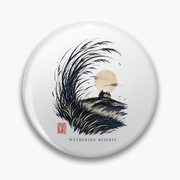 Item preview, Wuthering Heights Japanese Woodblock Wave Style Moors Art designed and sold by Fenay Designs.