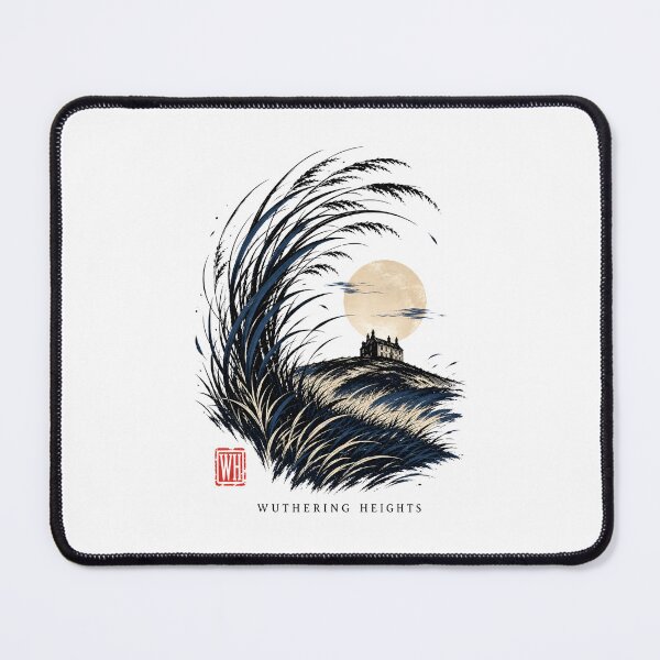 Item preview, Wuthering Heights Japanese Woodblock Wave Style Moors Art designed and sold by Fenay Designs.
