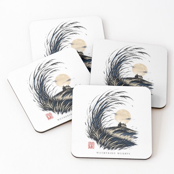 Item preview, Wuthering Heights Japanese Woodblock Wave Style Moors Art designed and sold by Fenay Designs.