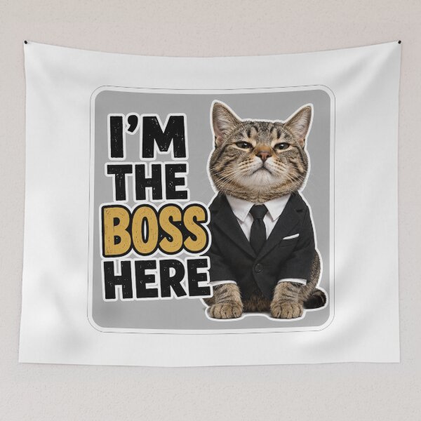 Item preview, Boss Cat In Suit designed and sold by Owcomm.