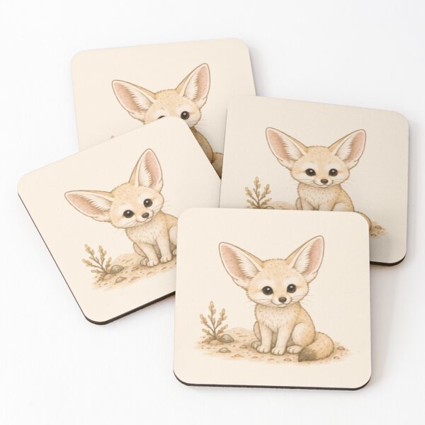 Item preview, Desert Hello Fennec Fox designed and sold by MellowMunchkins.