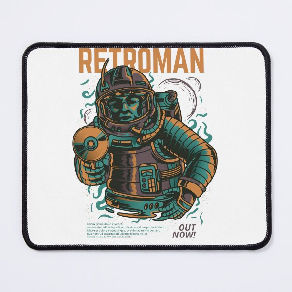 Item preview, Retroman - Retro Astronaut CD Synthwave Art designed and sold by BrewChef.