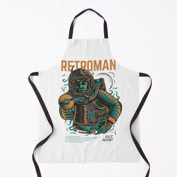 Item preview, Retroman - Retro Astronaut CD Synthwave Art designed and sold by BrewChef.