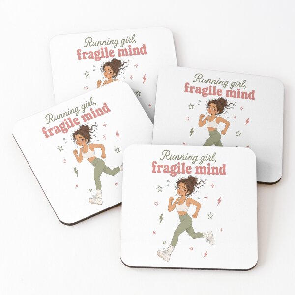 Item preview, Running Girl Fragile Mind Aesthetic Runner Gift designed and sold by SnortStudio.