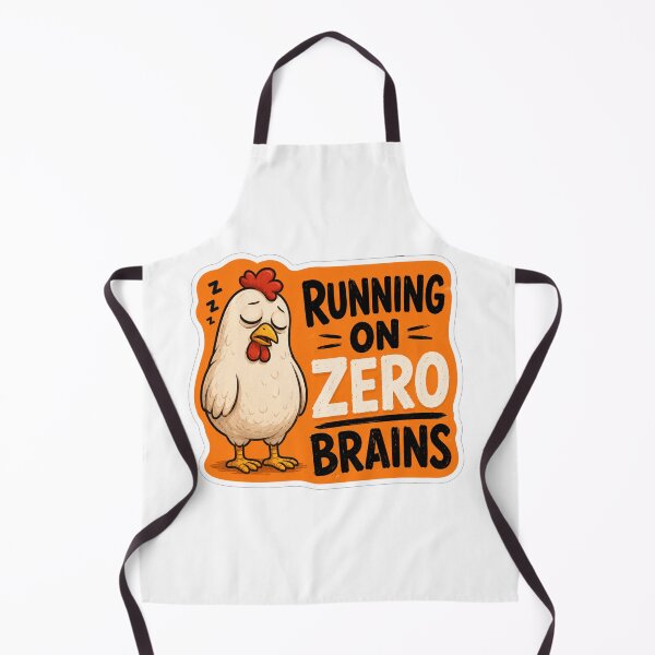 Item preview, Running on Zero Brains Funny Sleepy Chicken designed and sold by Owcomm.