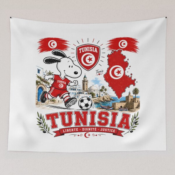 Item preview, Snoopy Tunisia Team World Cup 2026 designed and sold by Har-vee.