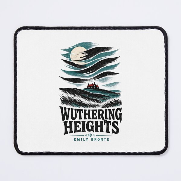 Item preview, Wuthering Heights Emily Bronte Swirling Moonlit Moor Landscape designed and sold by Fenay Designs.