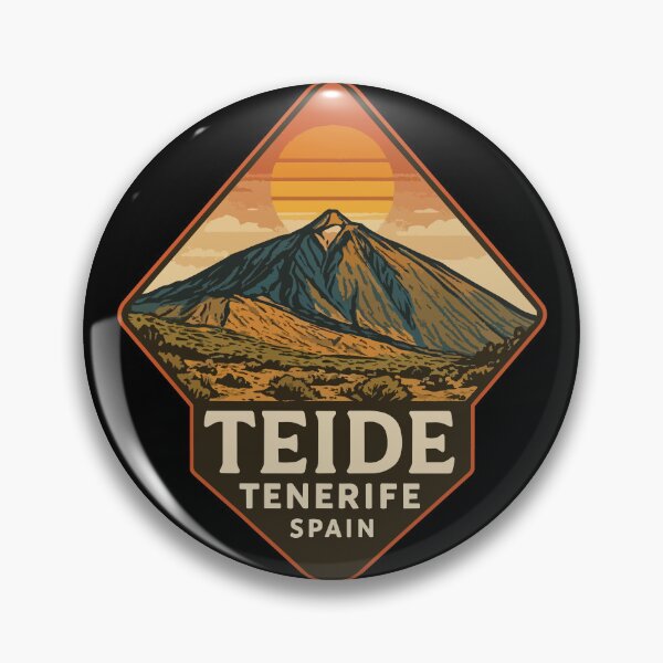 Item preview, Mount Teide Volcano Tenerife Retro Vintage Travel designed and sold by TomFrontierArt.