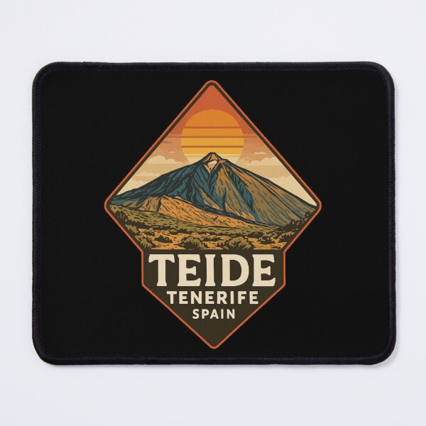 Item preview, Mount Teide Volcano Tenerife Retro Vintage Travel designed and sold by TomFrontierArt.