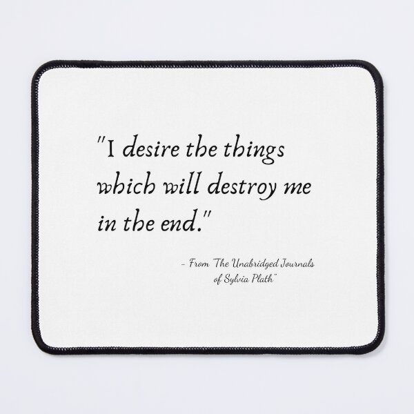 Item preview, A Quote from "The Unabridged Journals of Sylvia Plath" designed and sold by Poemit.