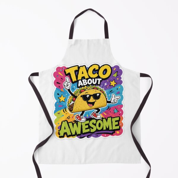 Item preview, Taco About Awesome Funny Mexican Food Pun designed and sold by Owcomm.