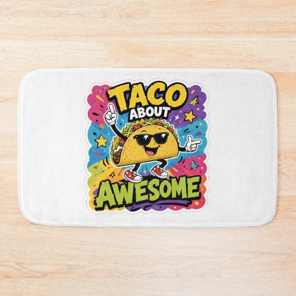 Item preview, Taco About Awesome Funny Mexican Food Pun designed and sold by Owcomm.