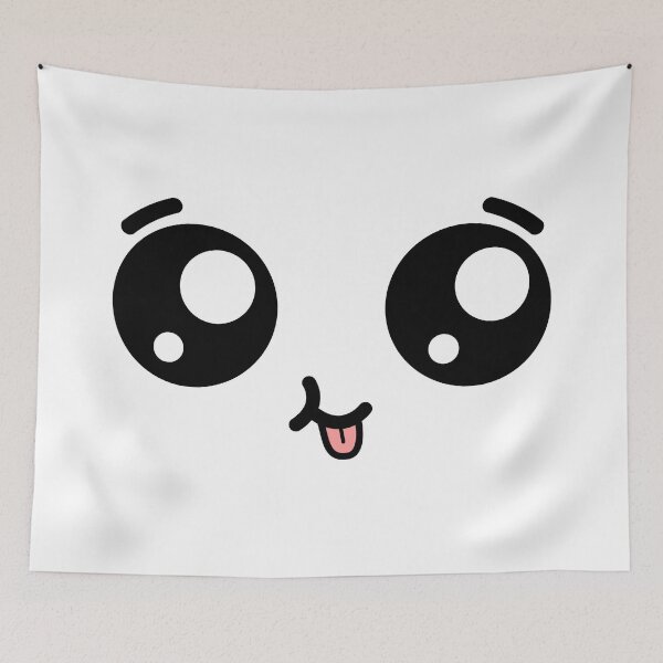 Item preview, Adorable kawaii smiling tongue out face designed and sold by BlushyPrint.