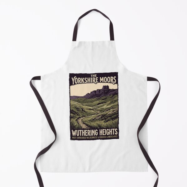 Item preview, The Yorkshire Moors Wuthering Heights Vintage Travel Poster Style designed and sold by Fenay Designs.