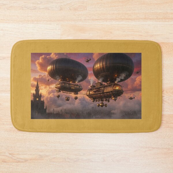 Item preview, "Steampunk Airships at Sunset-Skywars Empire" designed and sold by SkyKing Ron.