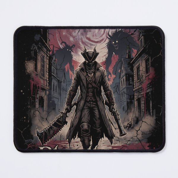 Item preview, Bloodborne Hunter Soulsborne Gaming Tee designed and sold by Senpaiwaves.